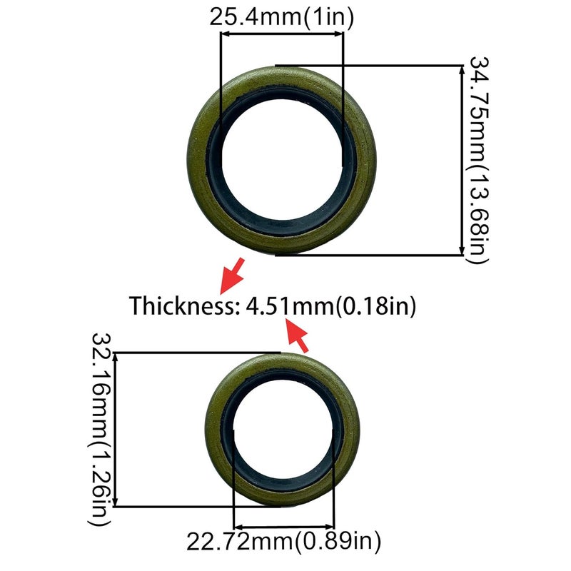 Strongthium 692213 270126 299819S Crankcase Gasket & Oil Seal Set Replacement for Briggs & Stratton Engines Lawn Boy Toro Craftsman Cub Cadet MTD Husqvarna Blower Engine Generator Lawn Mower - Image 4